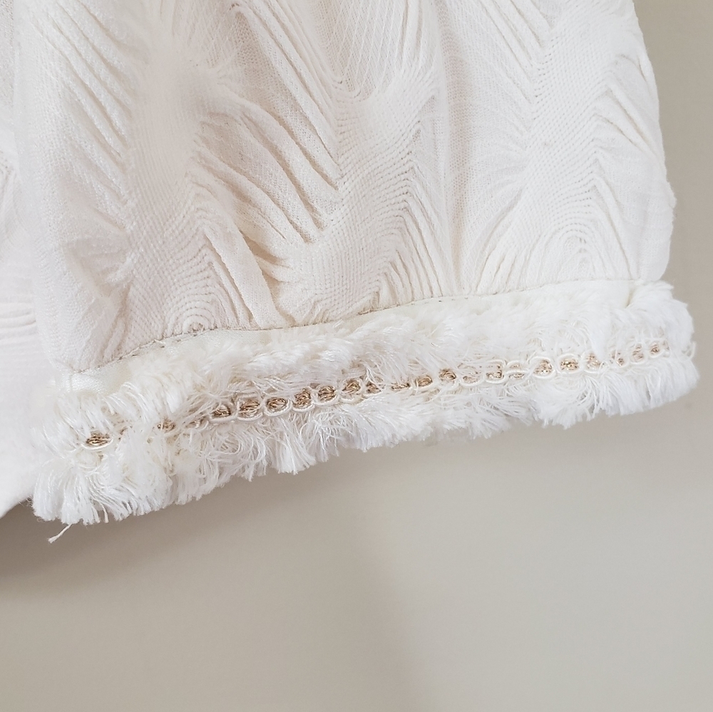 Mcginn | Cream Open Front Textured Jacket Size Sm… - image 3